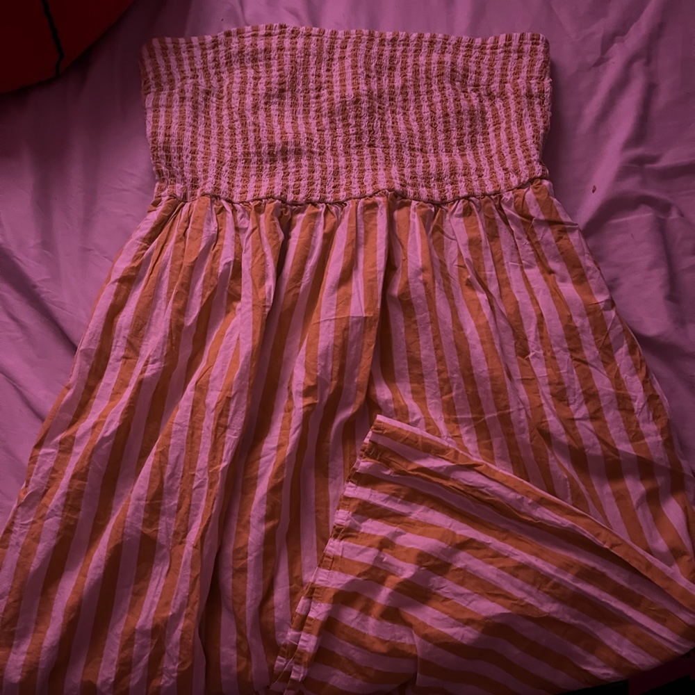 Stripped beach dress